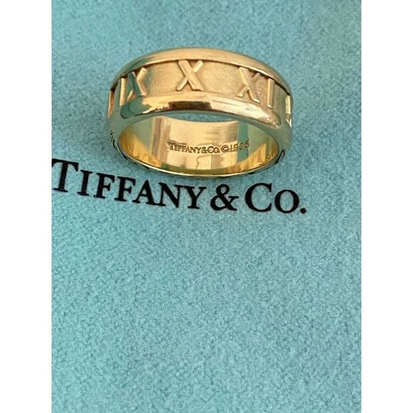 Vintage Tiffany & Co. 18kt Atlas Band Size 5.5 - Picture 4 of 8